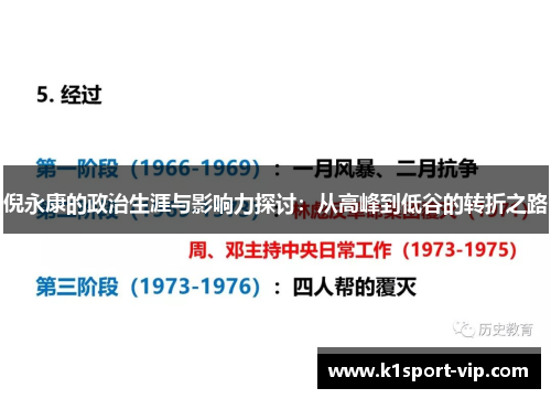 倪永康的政治生涯与影响力探讨：从高峰到低谷的转折之路